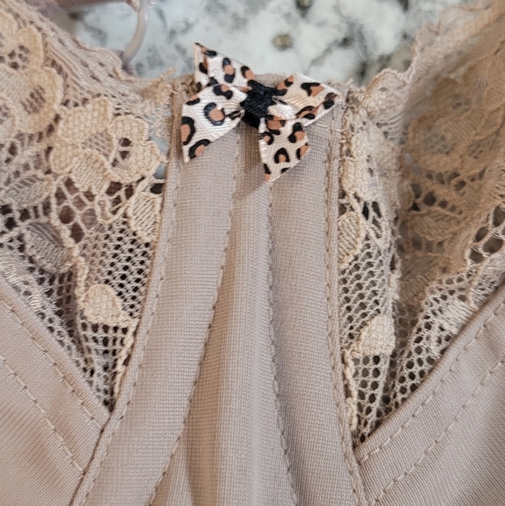 Panache Lace Trim Bra in Taupe - Picture 4 of 8